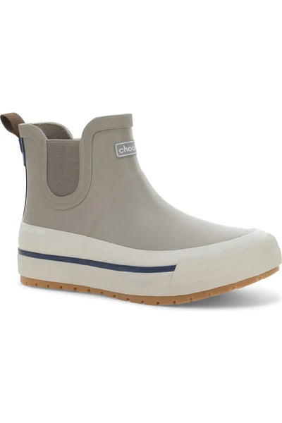 Chooka Marina Chelsea Ankle Rain Boot in Black & Taupe
