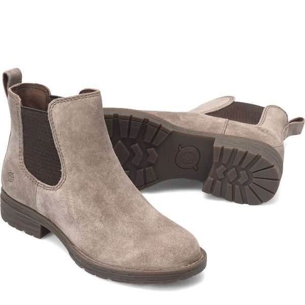 Born Cove Boot in Taupe Suede & Black Leather