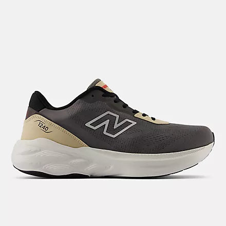 Men's 1240v1 Made in USA Running Shoe in Navy/Yellow & Black with Castlerock/Firecracker