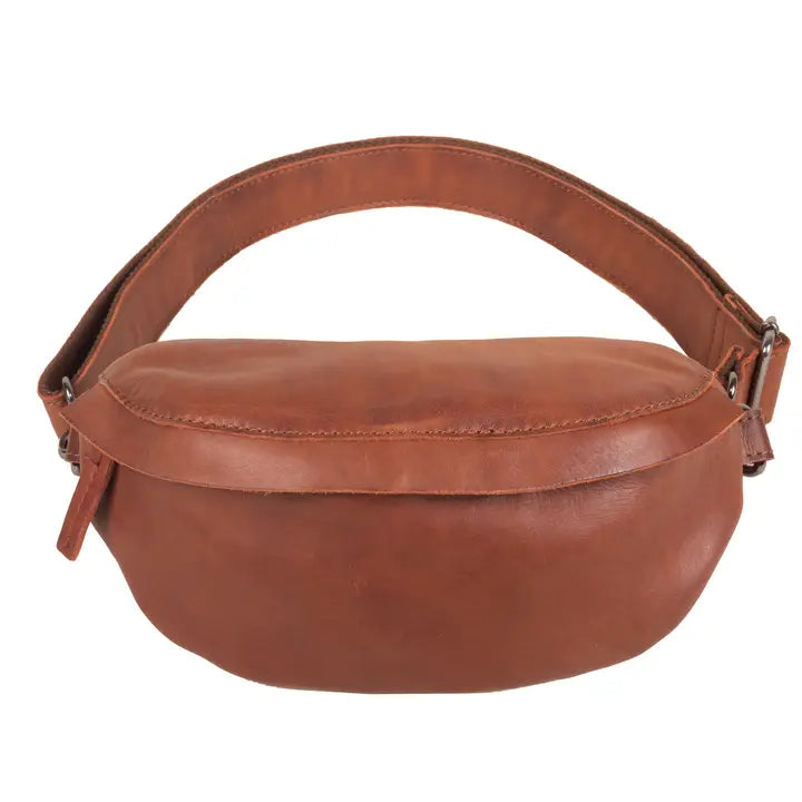 Keaan Lia Leather Waistbelt in Tan
