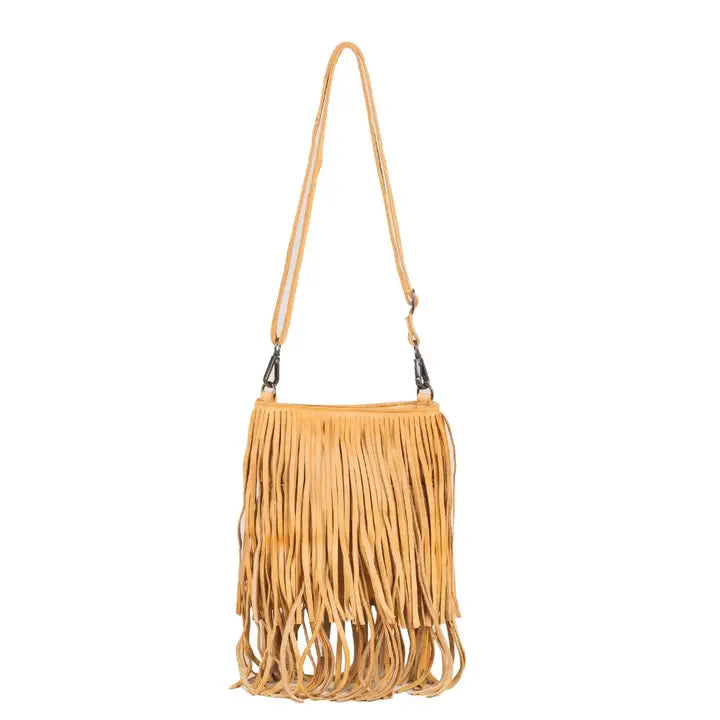 Keaan Leonor Leather Handbag in Tan