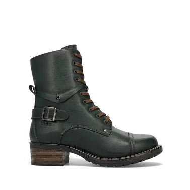 Taos Crave Leather Boot Available in Deep Teal Green