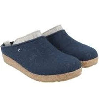 Haflinger Grizzly Speed Clog in Captains Blue & Earth