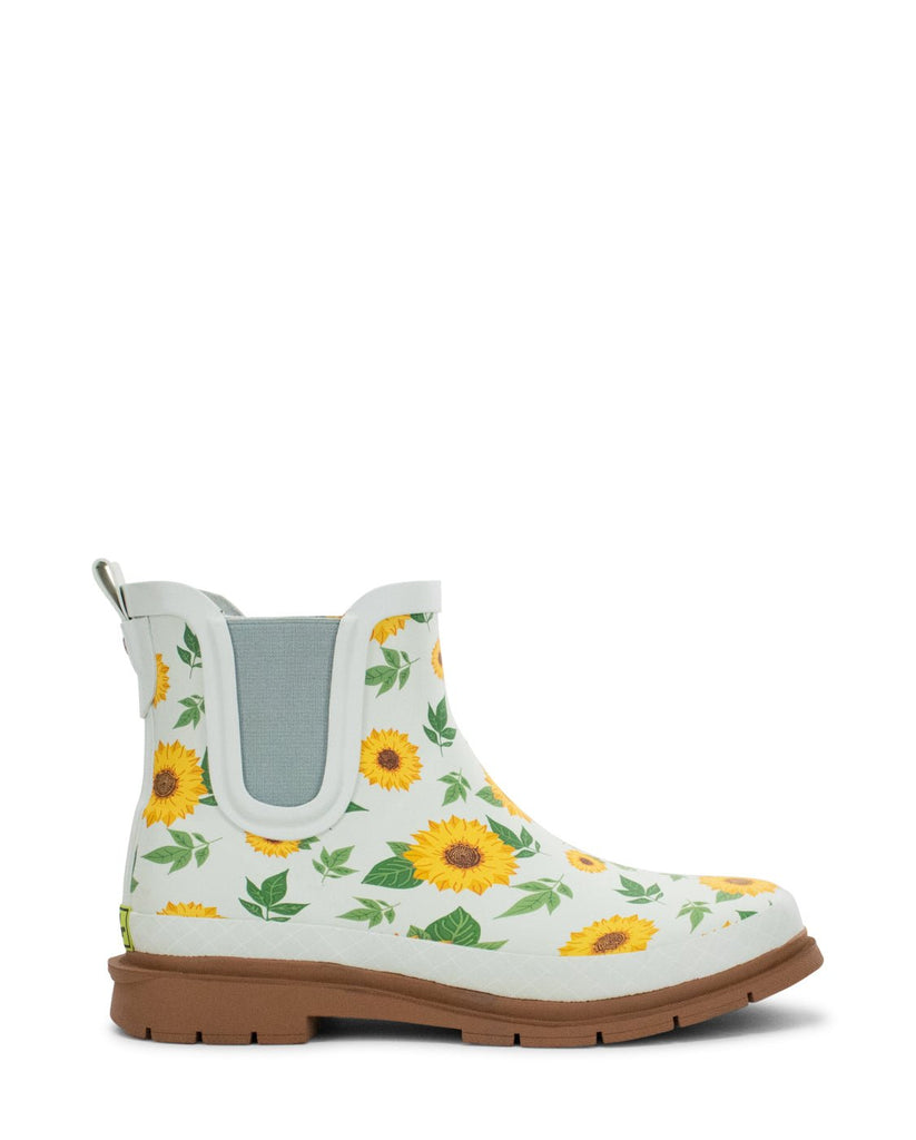 Chooka Sunflower Check Chelsea Rain Boot