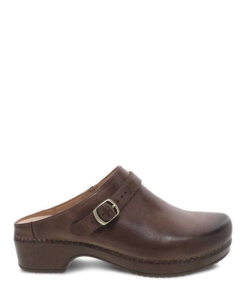 Dansko Berry Mule Clog in Navy & Brown