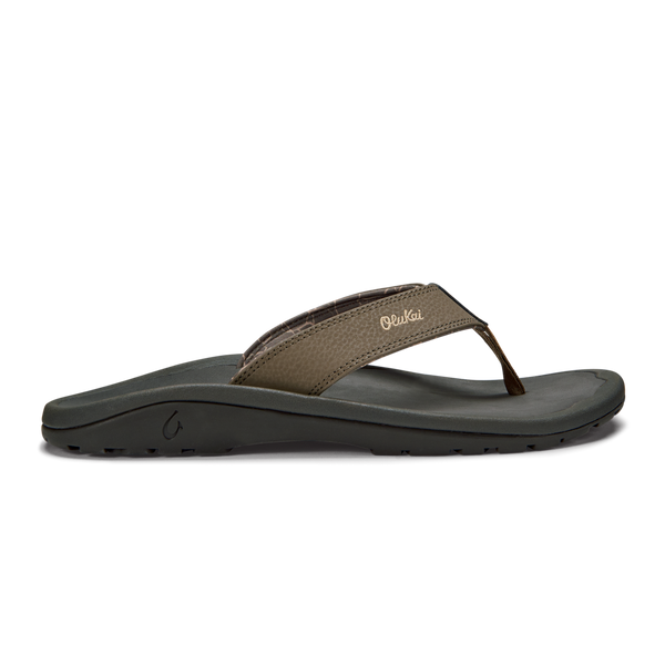 Olukai Men's Ohana Sandal in Dark Java, Stone, Black & Banyan