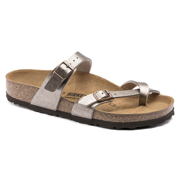 Birkenstock Mayari Birko-Flor in Mars Red, Graceful Matcha, Taupe, Riviera Blue & Aqua