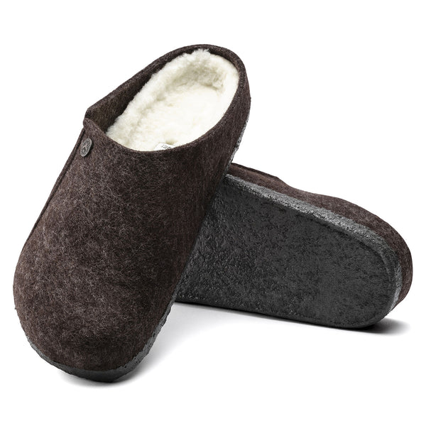 Birkenstock Zermatt Wool Felt Shoe/Slipper in Blue, Anthracite & Beryl Available in Narrow Widths