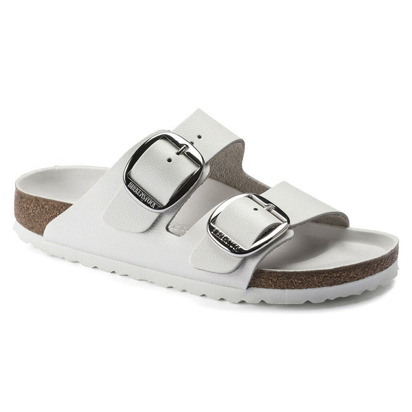 Birkenstock Arizona Big Buckle in Olive, White, & Cognac Oiled Leather