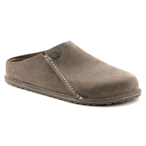 Birkenstock Zermatt Women's  Suede Leather Mule in Pink & Taupe Available in Narrow Width