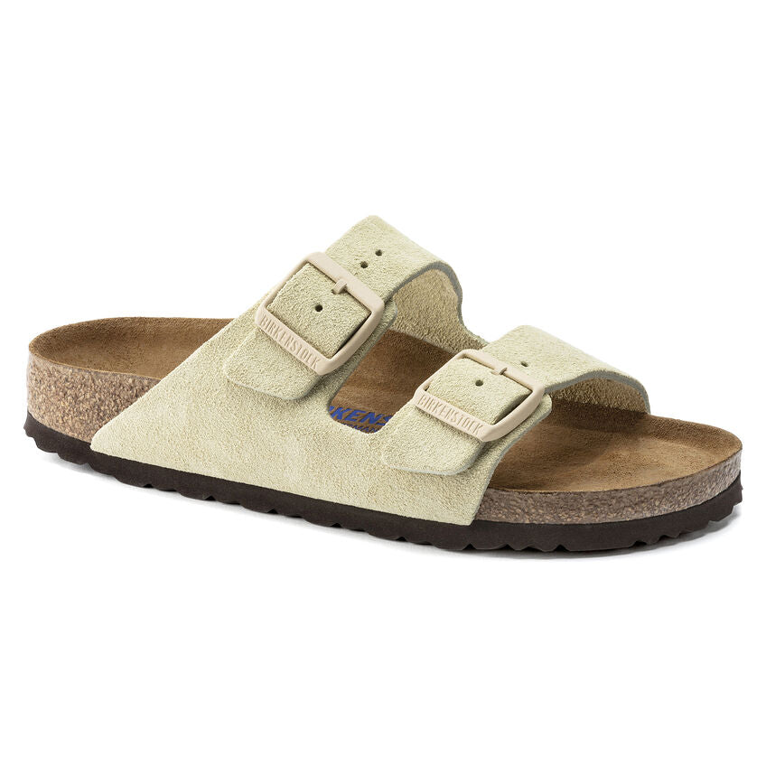 Birkenstock Arizona Soft Footbed Suede Stone Coin