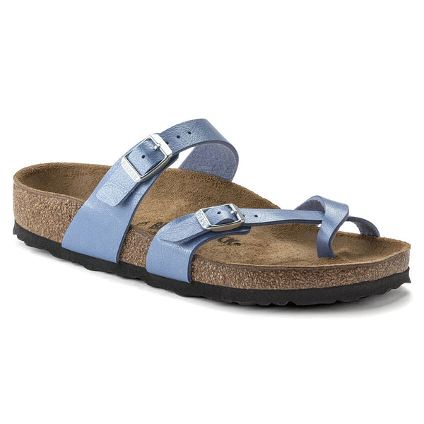 Birkenstock Mayari Birko-Flor in Mars Red, Graceful Matcha, Taupe, Riviera Blue & Aqua