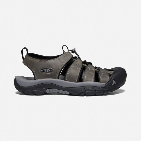 Keen Men's Newport Leather Water Shoe in Bison & Steel Grey