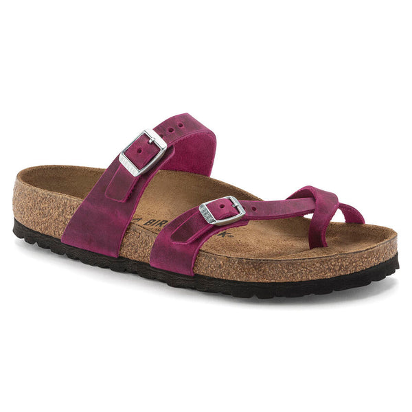 Birkenstock Mayari in Biscay, Fuchia & Lavender Oiled Leather