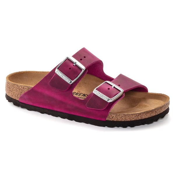 Birkenstock Arizona in Burnt Orange, Biscay, Fuchia & Lavendar Oiled Leather