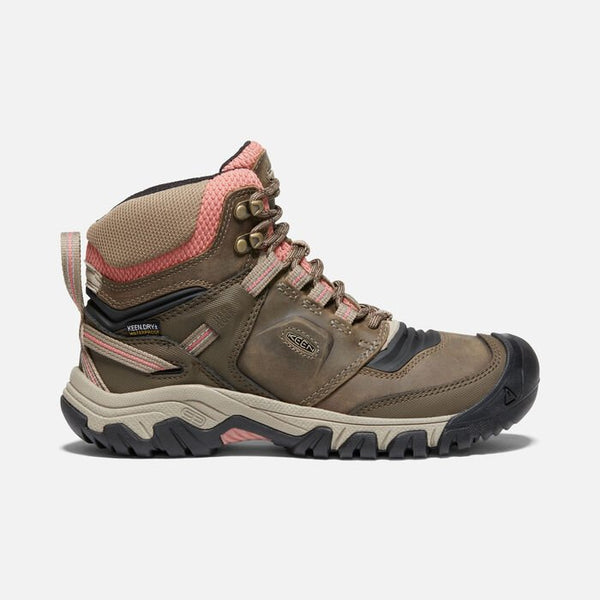 Keen Ridge Flex Women's Waterproof Boot in Rhubarb & Timberwolf