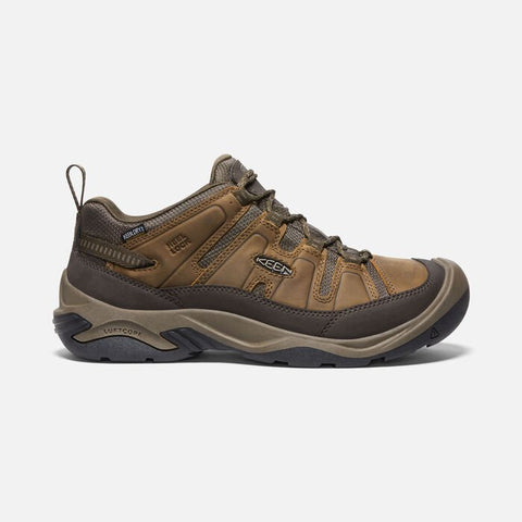 Keen Men's Circadia Waterproof Shoe in Shitake/Brindle Available in Wide Widths