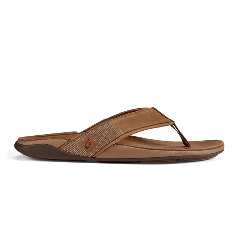 Olukai Men's Tuahine Leather Beach Sandal