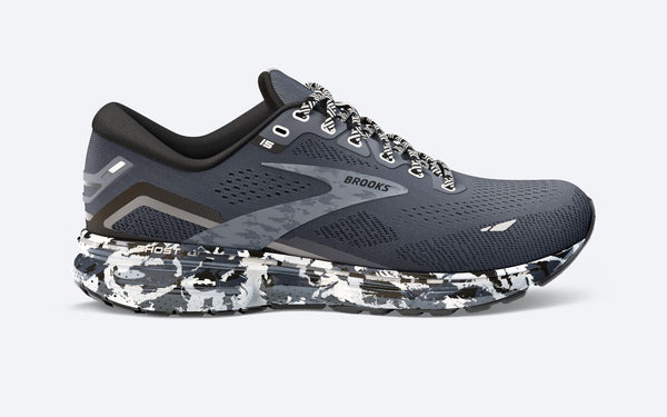 Brooks Ghost 15 Women's Running Shoe in Blue/Peacoat, Ebony Black Oyster & Peacock Pearl Available in Wide Widths