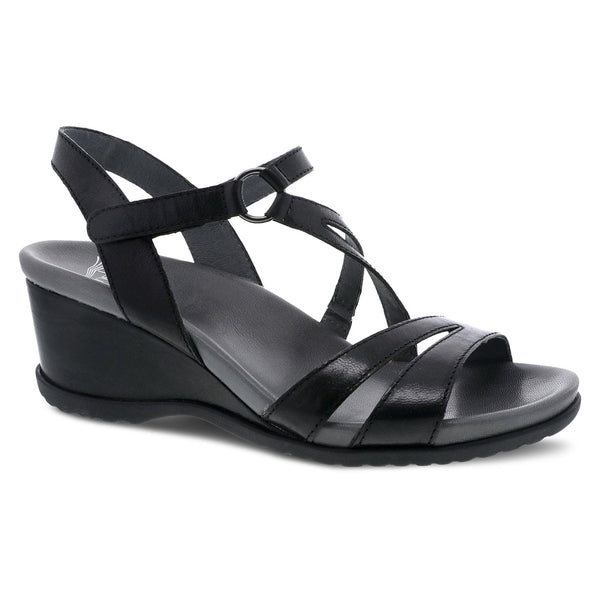 Dansko Addyson Sandal in Pewter & Black