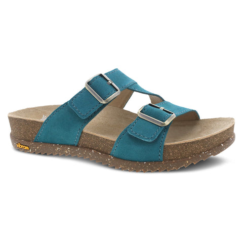 Dansko Dayna in Teal & Black Suede