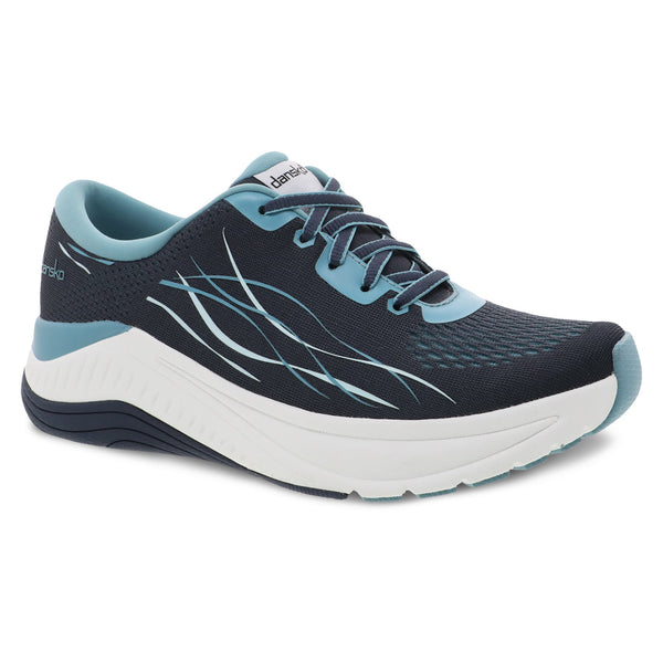 Dansko Pace Walking Shoe in White, Black/Grey & Navy Mesh Available in Wide Widths