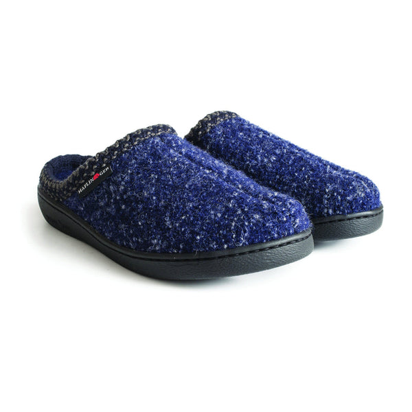 Haflinger AT Slipper in Black & Navy Speckle