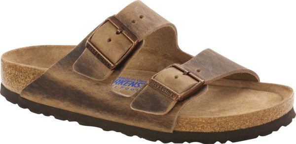 Birkenstock Arizona Soft Foot Bed in Red, Jade, Blue, Habana, Iron & Tobacco Oiled Leather - Some available in Narrow Widths