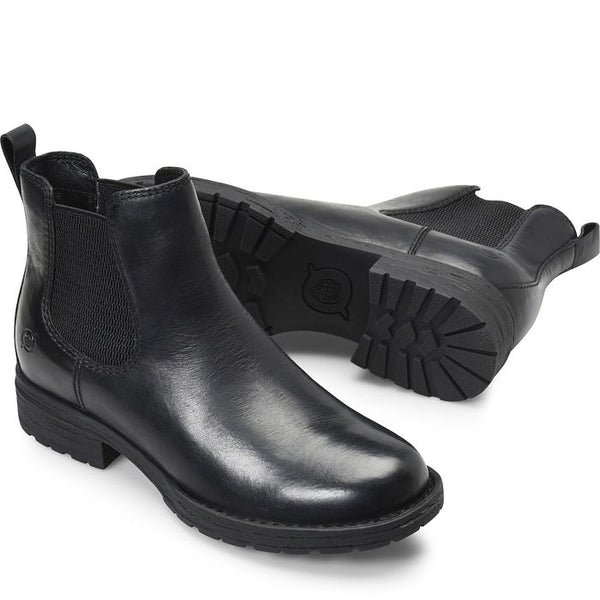 Born Cove Boot in Taupe Suede & Black Leather