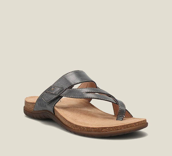 Taos Perfect Lightweight Sandal in Bruschetta, Steel & Tan
