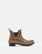 Joules Wellibob Short Height Tan Leopard Welly