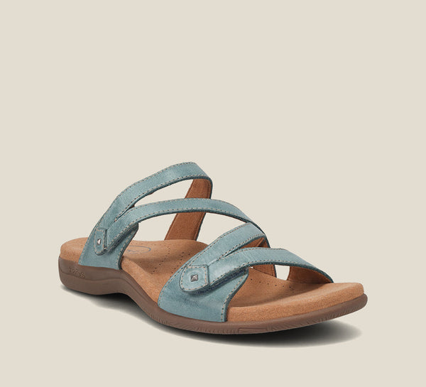 Taos Double U in White, Teal & Pewter