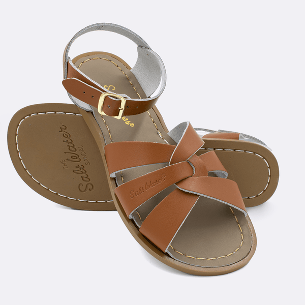 Salt Water Original Sandals in Tan, Black, White & Red